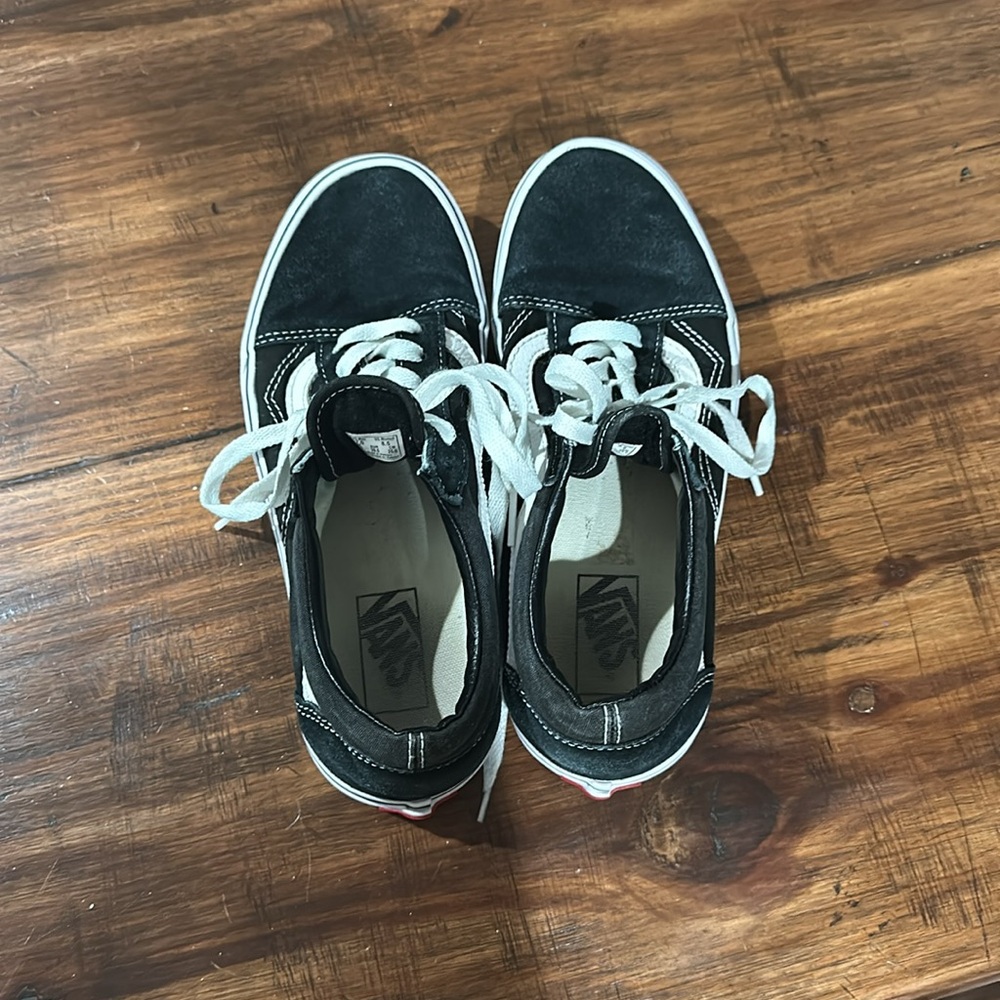 Vans Black suede Old Skool Skater Shoes Women’s 8.5/Mens 7 - Picture 9 of 10